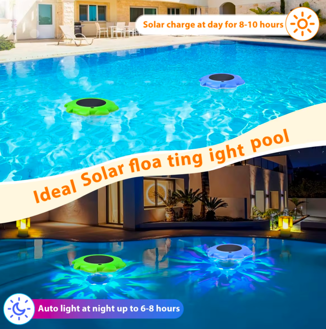 Solar Floating Pool Lights (Color-Changing Glow Set)