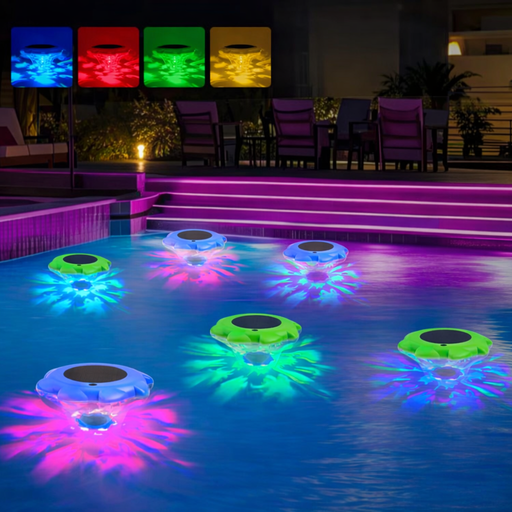 Solar Floating Pool Lights (Color-Changing Glow Set)
