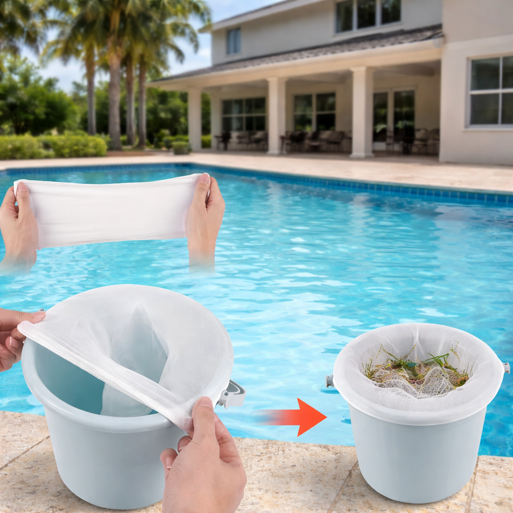 Pool Skimmer Socks – Disposable Filter Protectors for Inground & Above Ground Pools