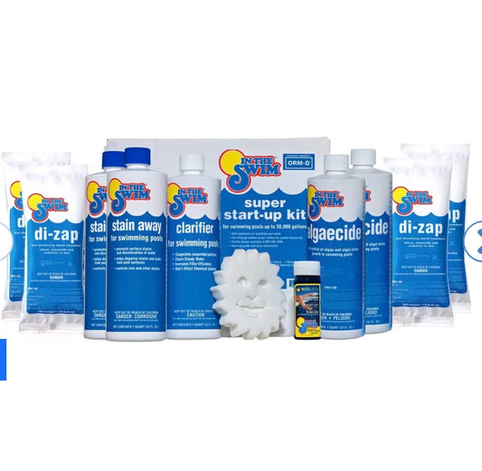 Pool Opening Chemical Start-Up Kit for Above Ground & In-Ground Pools